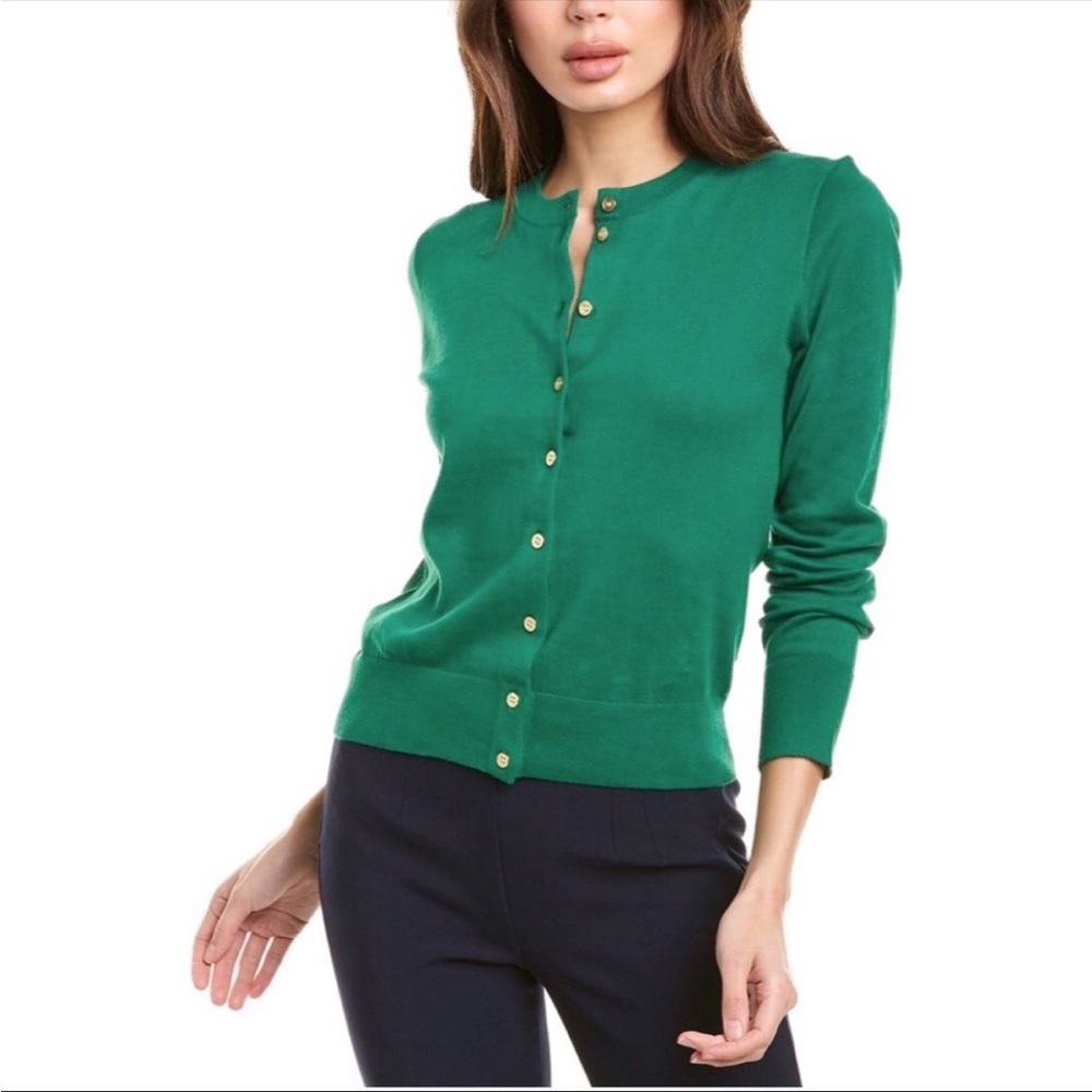Banana Republic Merino Emerald Green Cardigan